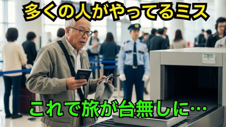 【要注意】知らないと大損！シニア世代が空港でやってしまう12の致命的なミス