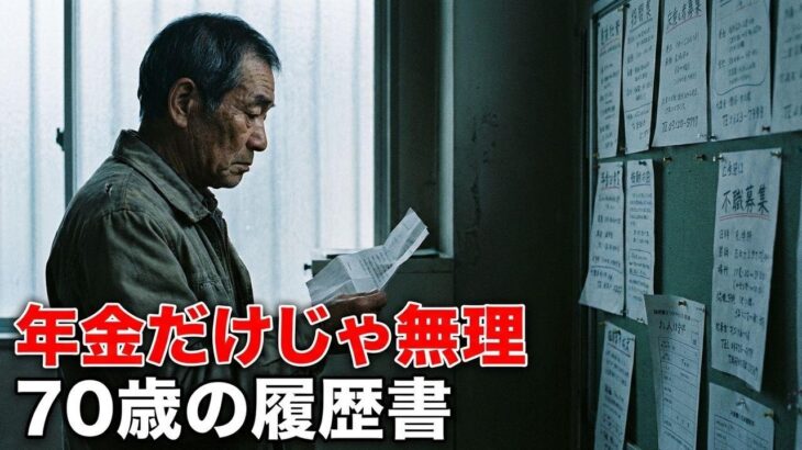 年金月12万の絶望。70歳でハローワークに通う「残酷な現実」