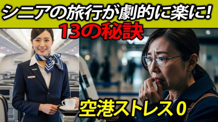 空港で疲れるのはもう終わり！シニアの海外旅行・国内旅行が劇的に楽になる「空港ストレスゼロ」13の秘訣｜手荷物検査から搭乗待ちまで完全ガイド