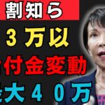 【今すぐ確認！】年金13万円以下なら、年40万円もらえる可能性があります。9割が知らない給付金の真実！【年金・給付金・シニア世代・老後】