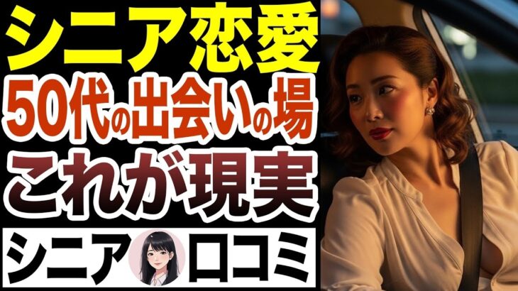 【シニア出会い】中高年の出会い方15選【シニア恋愛 中高年恋愛・シニア恋活】　＃50代からの恋活　#中高年恋愛　#YouTube 　#おすすめ