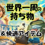 世界一周の持ち物 便利＆快適アイテム 16選 前編【シニア夫婦旅log #46】/ シニア夫婦 / 年金生活 / 60代 / リタイア / 50代 / シニア旅 / 海外旅行 / 夫婦旅 / 世界一周