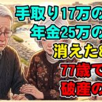 【漫画】手取り17万の衝撃…年金25万のはずが“消えた8万円”の正体と、77歳で突きつけられた老後破産の足音【シニアライフ】【60代以上の方へ】