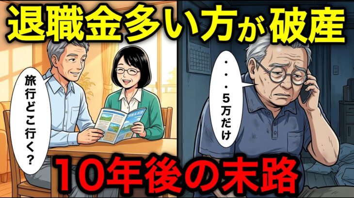 【漫画】退職金1800万で老後破産。年金15万あったのに73歳で息子に5万円を借りる男の末路…