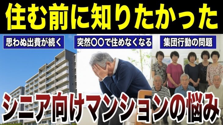 【老後の誤算】シニア向け分譲マンションに住んで気付いた問題点　口コミ20選紹介します　#高齢者  #口コミ