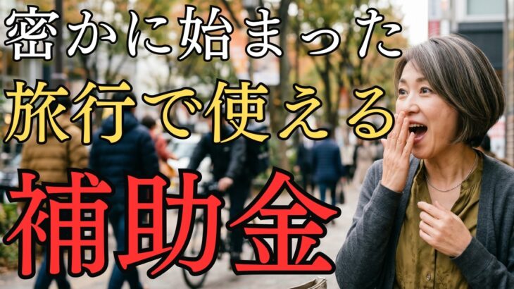 2026年春夏に旅行で使える補助金5選