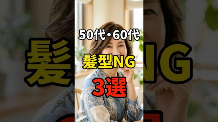【2026年最新】今やってしまうと老け見えしてしまう髪型のNG3選 #シニアファッション #おしゃれ #女性 #シニア #shorts