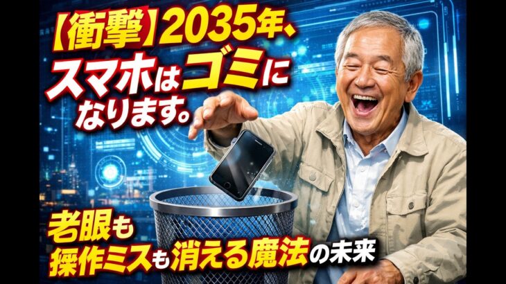 【衝撃】2035年、スマホは「ゴミ」になります。老眼も操作ミスも消える“魔法の未来”