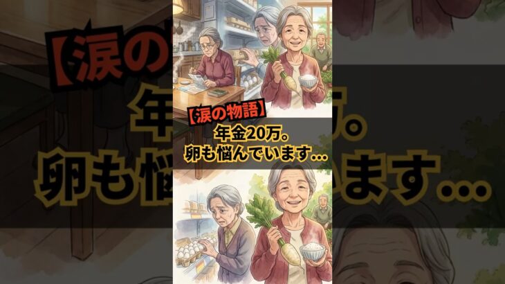 年金20万。なのに卵が買えない68歳の朝【60秒で泣ける話】 #60代 #70代 #シニア