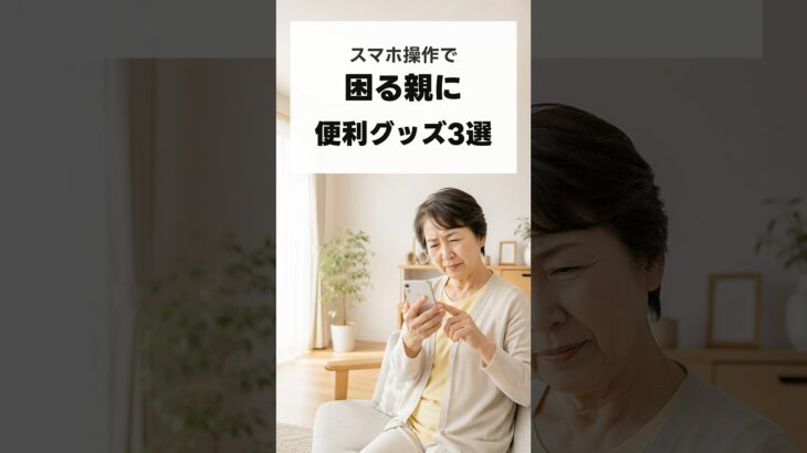 スマホ操作で困ってる親に：便利グッズ3選　#スマホ操作#親のスマホ#シニア向け