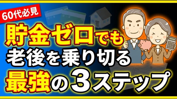 貯金ゼロでも老後を乗り切る3つの手段｜年金少額でも大丈夫