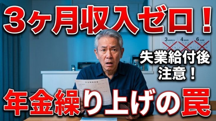 【シニアライフ】定年後 年金繰り上げで3ヶ月収入ゼロの罠…失業給付後すぐに申請して後悔した話