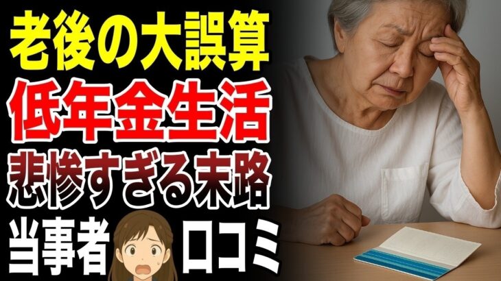【シニア貧困】老後の大誤算！低年金生活の悲惨すぎる末路 口コミ30選