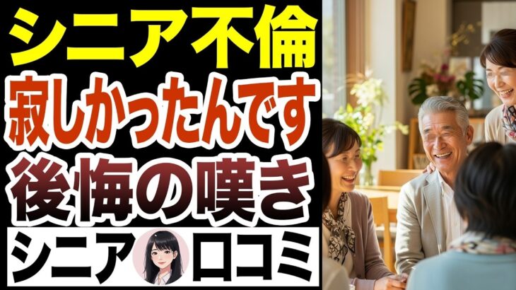 【シニア本音】還暦過ぎて不倫した高齢者…彼らの末路とは！口コミ30選紹介します【シニア恋愛】