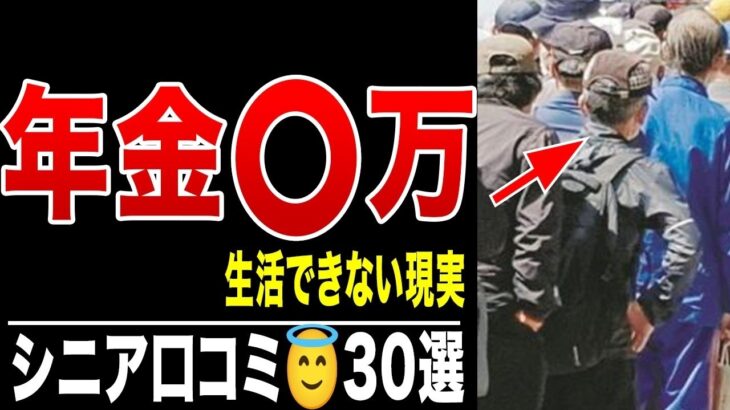 【限界老人】年金月○万円、食費月4万円で限界！金金金！もう誰も金がない！シニアの口コミ30選紹介します