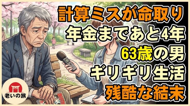 【漫画】少しの計算狂いが命取りに…「年金まであと4年」63歳でギリギリの生活に転落した男のあまりにも残酷な結末【シニアライフ】【60代以上の方へ】