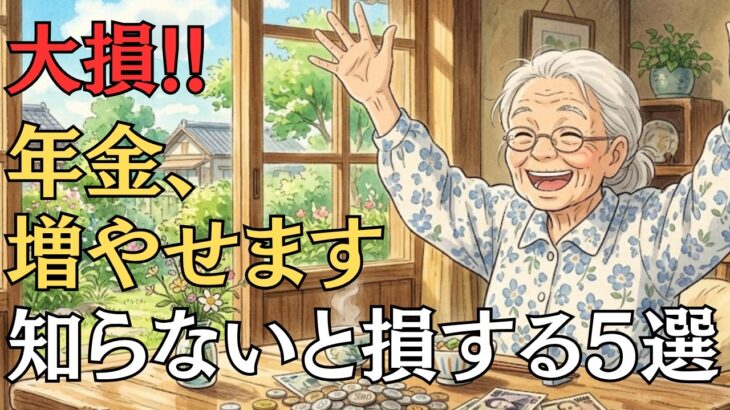 【老後貧乏を防げ】年金を増やす5つの方法｜知らないと一生損する「繰下げ受給・任意加入・加算給付」の真実