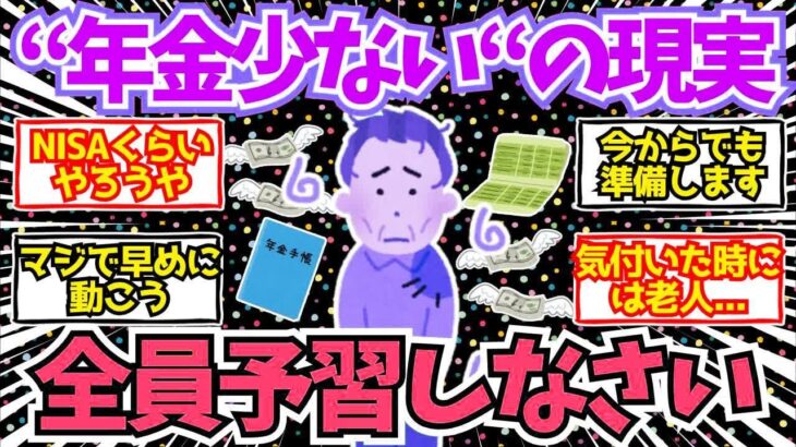 【50 60代必見】『年金が少ない』の現実   社会保険料が少ない人ほど予習したほうがいい【2chシニア有益情報】