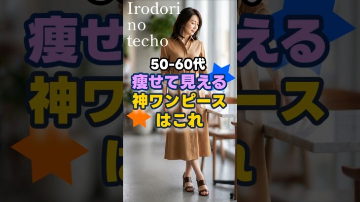 【50-60代】痩せて見える神ワンピースはこれ！　#ファッション #シニア #50代 #60代 #シニアライフ