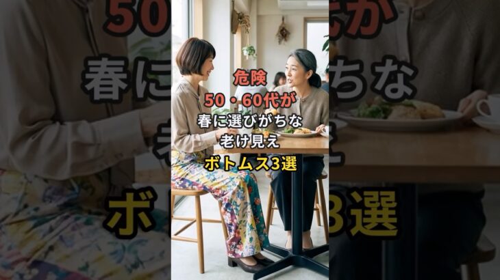 危険50・60代が春に選びがちな老け見えボトムス3選 #60代 #50代 #70代 #シニアライフ #シニアファッション