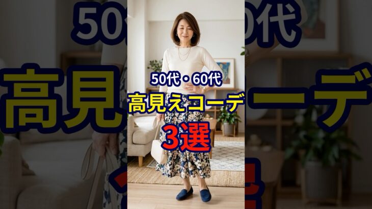 【50・60代】ユニクロとしまむらで高見えするコーディネートのポイント3選 #シニアファッション #おしゃれ #女性 #シニア #shorts