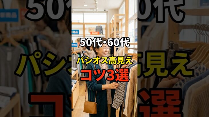 【50・60代】パシオスでも高見えするアイテム選びのコツ3選 #シニアファッション #おしゃれ #女性 #シニア #shorts