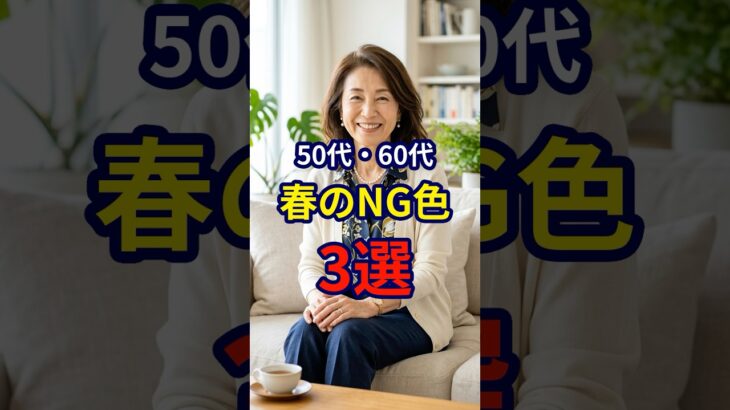 【50・60代】5歳老けて見えるやってはいけない春の配色3選 #ファッション #シニアファッション #おしゃれ #女性 #シニア #shorts