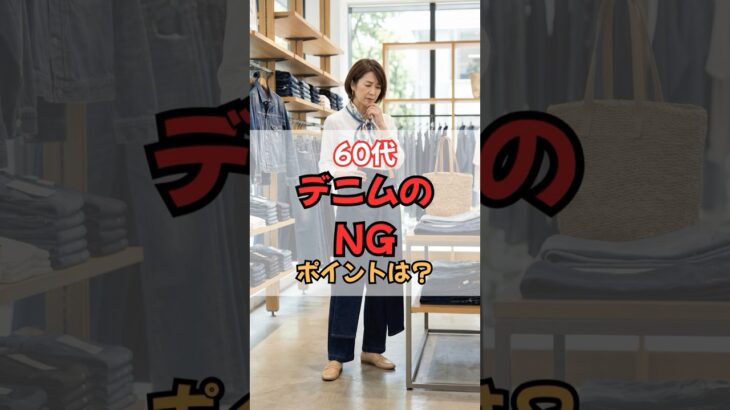 50・60代のデニムNGポイントと着こなし方 #50代ファッション #60代ファッション #60代のファッション #シニアファッション #50代ファッション #春服 #50代コーデ　#60代コーデ