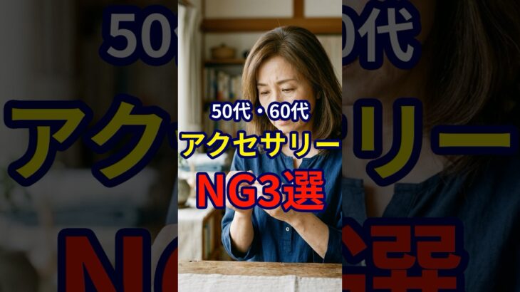 【50・60代】勘違いしてはいけないアクセサリーのNG選 #シニアファッション #おしゃれ #女性 #シニア #shorts