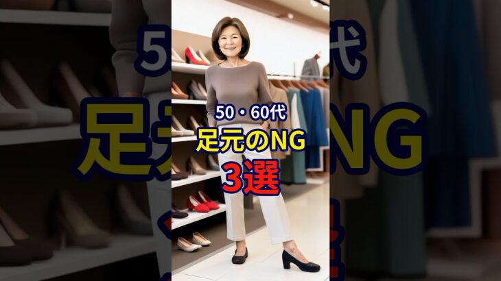 【50・60代】絶対にやってはいけない足元のNG3選 #ファッション #シニアファッション #おしゃれ #女性 #シニア #shorts