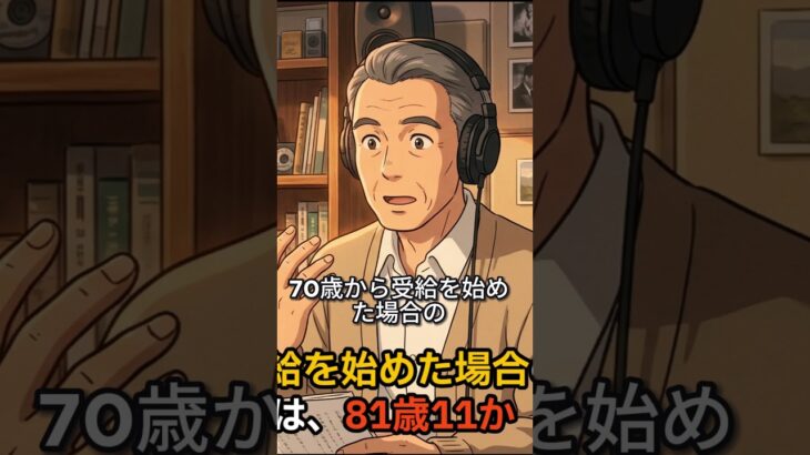 【年金知識】損益分岐点とは？何歳で元が取れるか解説 #60歳代 #シニアライフ #雑学 #年金