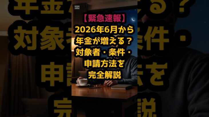 ＃【年金生活者支援給付金】申請しないと損！6月からの増額改定を徹底解説。＃知らないと0円、知れば一生モノ。あなたの年金に上乗せされる魔法の制度。 #シニア人生