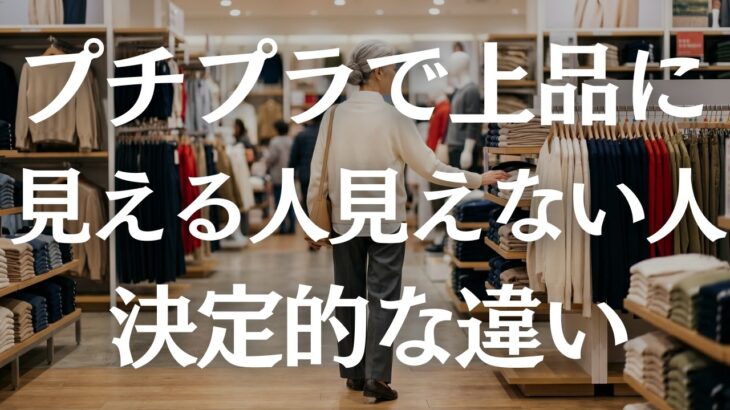 【60代のプチプラ】安っぽく見える原因はコレ！大人の高見え術！
