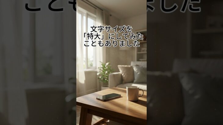 【老眼あるある】 スマホの文字大きさで老眼とメガネの終わらない攻防戦 #60代#シニア