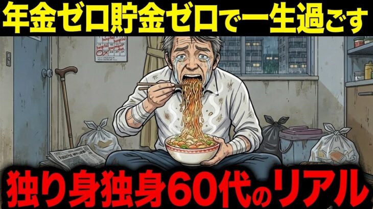 年金ゼロ貯金ゼロで一生過ごすとどうなるか？独り身独身60代のリアル【シニア朗読雑学】