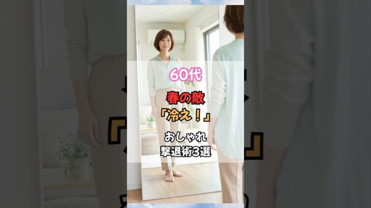 60代、春の敵は冷えでした！おしゃれな撃退術！ #50代ファッション #60代 ファッション #60代 #50代 #60代コーデ #50代コーデ #シニアファッション #冷え性