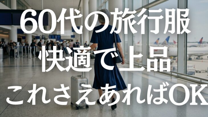 【失敗しない】60代の旅行服！快適なのに上品な正解コーデ！