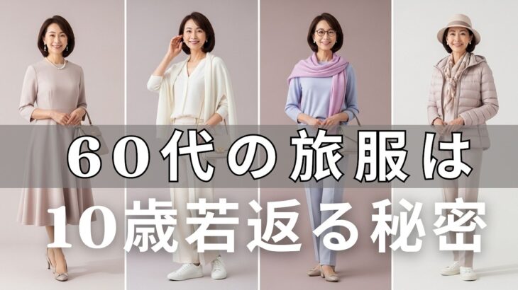 【絶対失敗しない】旅行の服選びでもう迷わない！60代が「10歳若見え」する魔法のコーディネート術と写真が劇的に変わる5つの鉄則