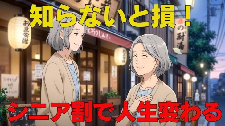 シニアライフ60代必見！60歳から知らないと損する「魔法のシニア割」5選｜映画・旅行が驚くほどお得