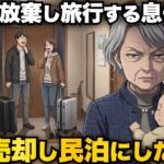 「お母さん暇だろ!?」育児を押し付け旅行する息子夫婦→家を勝手に売却し、民泊施設にした結果。息子夫婦は不法侵入で…【60代・70代】【シニアライフ】