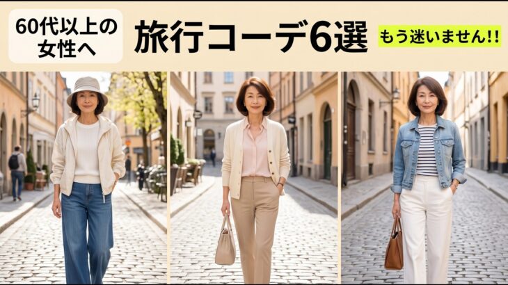 友達の中で一番おしゃれ！60代・70代の旅行コーデ着こなし術