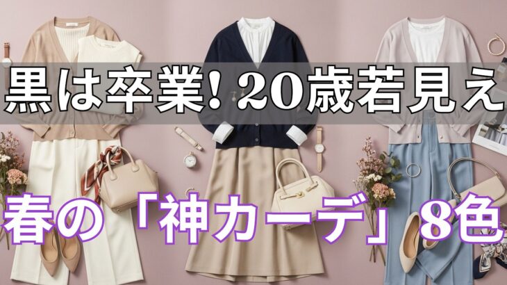 【絶対失敗しない】老け見え脱出！60代からの顔色爆上げカーディガン8選：一生モノの選び方