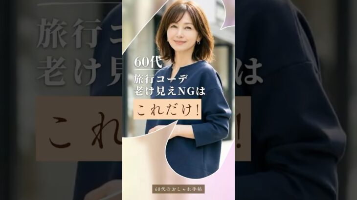 60代、旅行で老け見えするNGコーデ3選