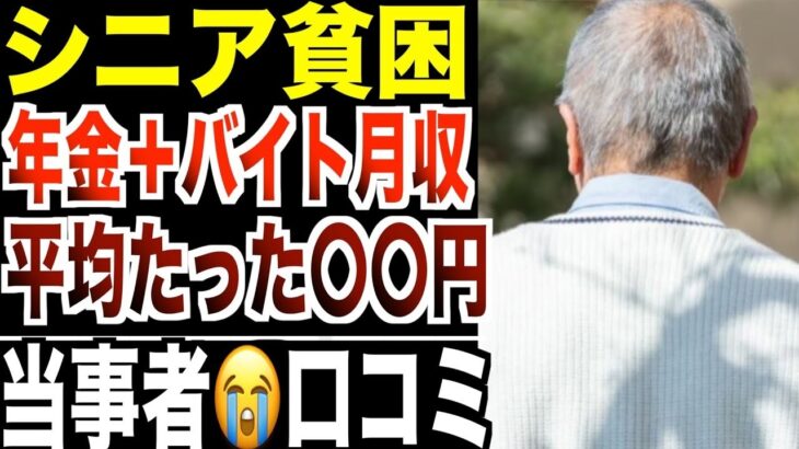 【シニア貧困】日本の65歳以上“年金＋バイト月収”の平均はたった〇〇万円…働けなくなった瞬間が地獄！口コミ20選紹介します。