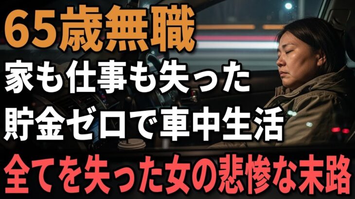 65歳女性、年金4万円で車中生活『ホームレス同然の生活に限界』車中泊で気付いた老後の生き方。