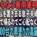 「金持ちなら迎えの車でも呼べば？」家族旅行で私を神社に置き去りにし去った息子夫婦。嘲笑された66歳の私は静かに微笑み…翌朝、神社に900台の黒塗り高級車が現れ…【シニアライフ】【60代以上の方へ】