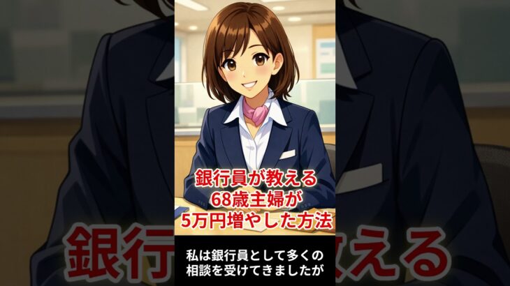 【銀行員が教える】68歳主婦が1年で5万円増やせた理由、老後資金は「置き場所」で差が出ます#shorts