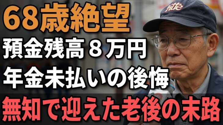 68歳男性、年金ゼロで貧乏老後を迎えた末路『年金未納者79万人の現実』それでも生きるしかなかった…。