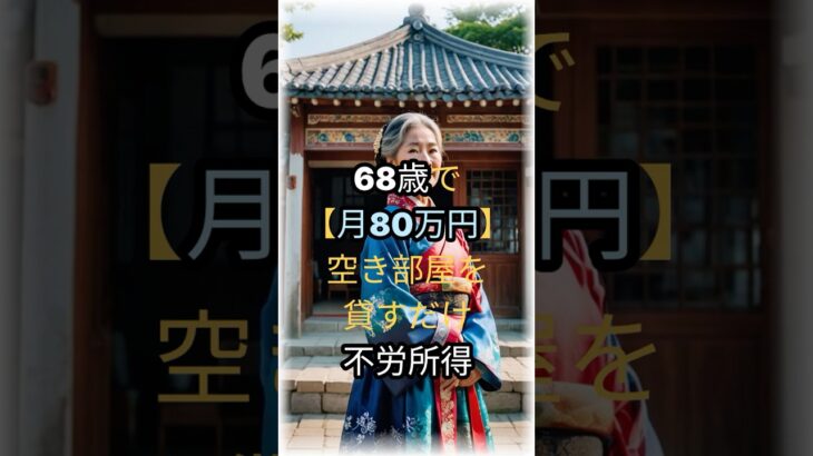 【衝撃】68歳が空き部屋で月80万円！不労所得で老後安心