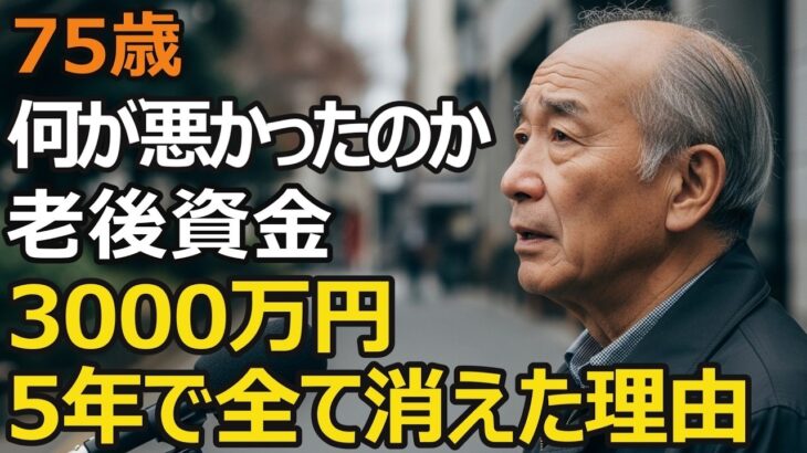 75歳男性、年金夫婦で月23万円、老後資金3000万円が残高ゼロに…元会社員が「何が悪かったのか…」と後悔。たった5年で資産が消滅した理由【シニア老後】